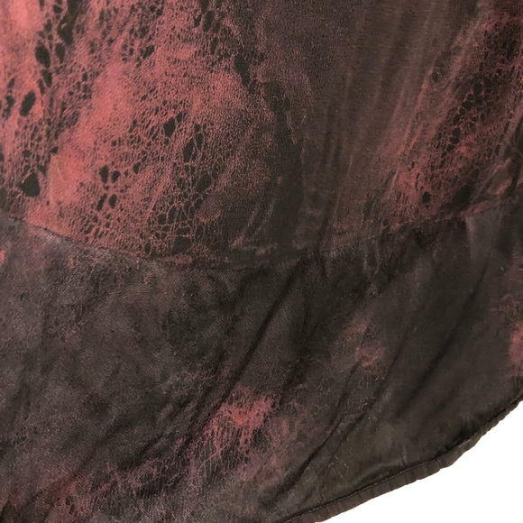 XCVI black and burgundy tie dyed tunic long sleeve - Picture 7 of 7